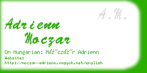 adrienn moczar business card